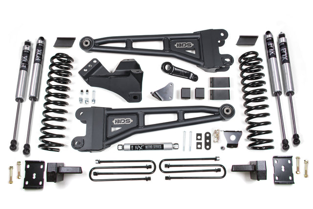 6 Inch Lift Kit W/ Radius Arm - Ford F250/F350 Super Duty (05-07) 4WD - Gas BDS Suspension Suspension Lift Kit  AXOPROS