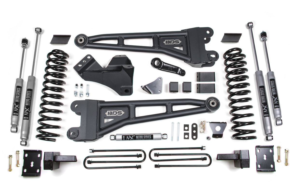 6 Inch Lift Kit W/ Radius Arm - Ford F250/F350 Super Duty (08-10) 4WD - Gas BDS Suspension Suspension Lift Kit  AXOPROS