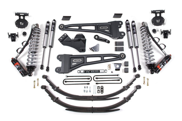6 Inch Lift Kit W/ Radius Arm - FOX 2.5 Performance Elite Coil-Over Conversion - Ford F250/F350 Super Duty (08-10) 4WD - Diesel BDS Suspension Suspension Lift Kit  AXOPROS