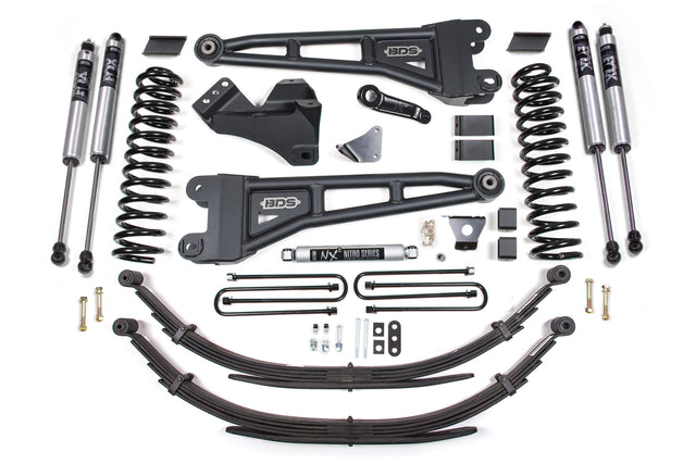6 Inch Lift Kit W/ Radius Arm - Ford F250/F350 Super Duty (05-07) 4WD - Gas BDS Suspension Suspension Lift Kit  AXOPROS