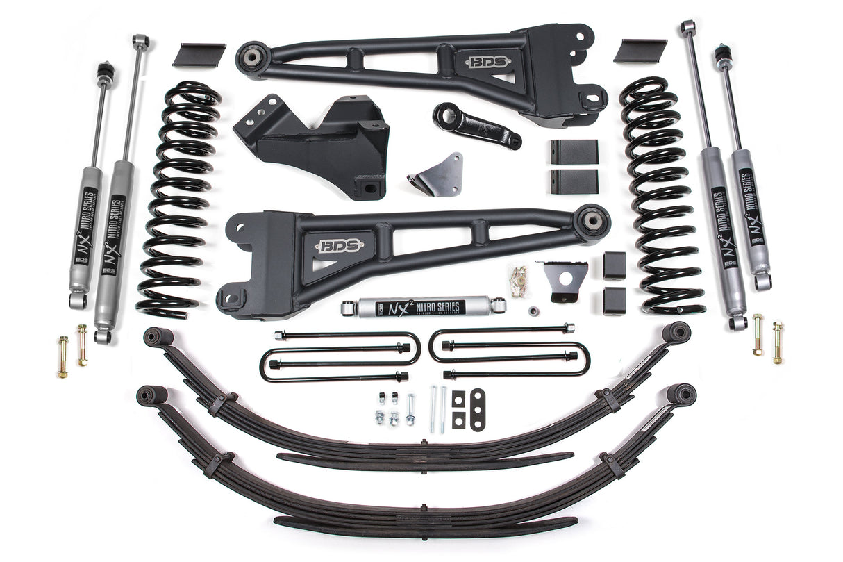 6 Inch Lift Kit W/ Radius Arm - Ford F250/F350 Super Duty (05-07) 4WD - Gas BDS Suspension Suspension Lift Kit  AXOPROS