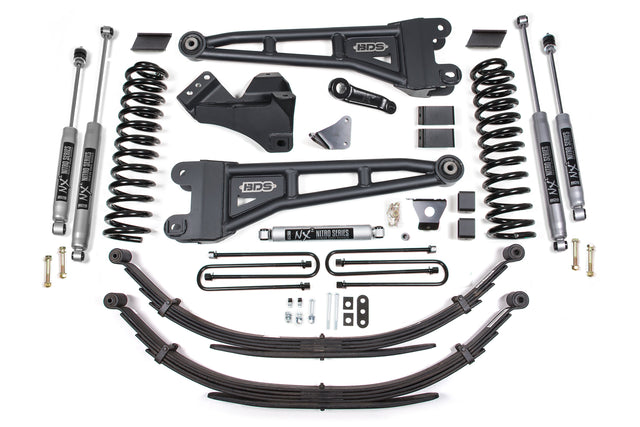 6 Inch Lift Kit W/ Radius Arm - Ford F250/F350 Super Duty (05-07) 4WD - Gas BDS Suspension Suspension Lift Kit  AXOPROS