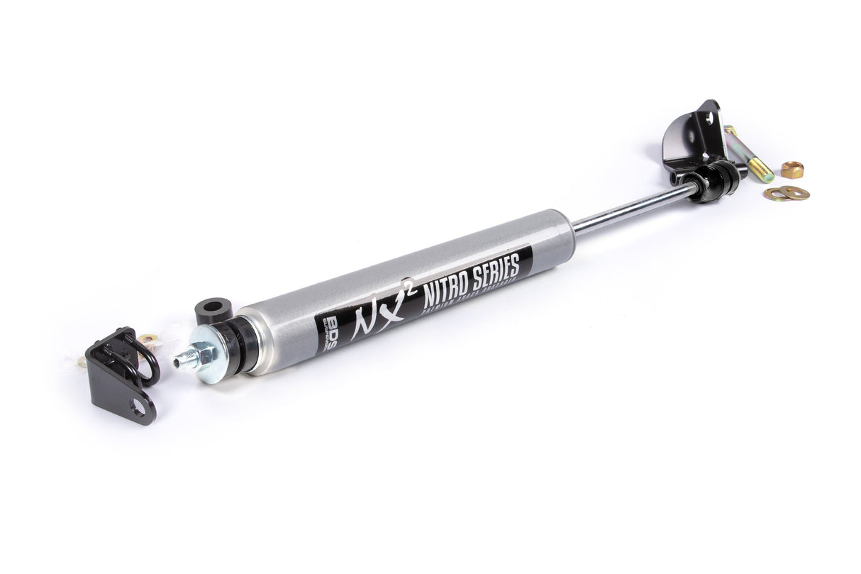 Single Steering Stabilizer Kit W/ NX2 Shock - Ford F150 (04-08) 4WD - With BDS Strut Spacers BDS Suspension Steering Stabilizer Hardware Kit  AXOPROS