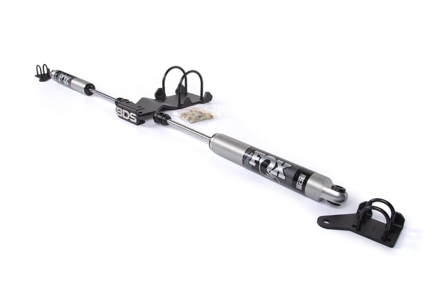 Dual Steering Stabilizer Kit W/ FOX 2.0 Performance Shocks - Ford F450/F550 Super Duty (17-24) 4WD BDS Suspension Steering Stabilizer Hardware Kit  AXOPROS