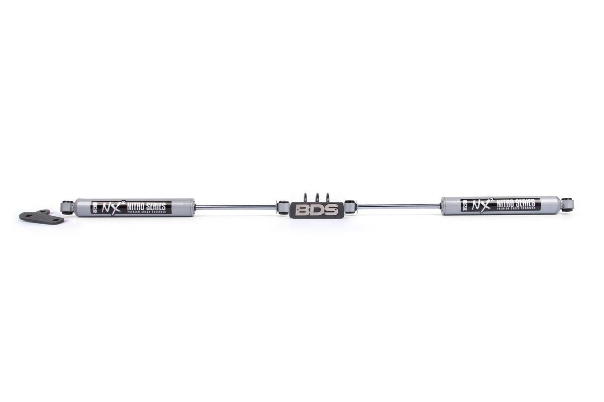 Dual Steering Stabilizer Kit W/ NX2 Shocks - Ford F250/F350 Super Duty (99-04) 4WD BDS Suspension Steering Stabilizer Hardware Kit  AXOPROS