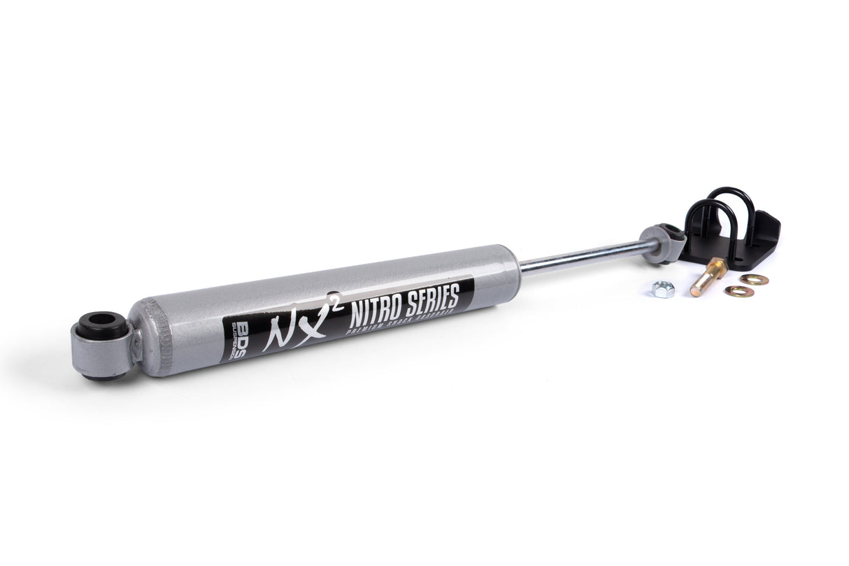 Single Steering Stabilizer Kit W/ NX2 Shock - Ford F250/F350 Super Duty (99-04) 4WD BDS Suspension Steering Stabilizer Hardware Kit  AXOPROS