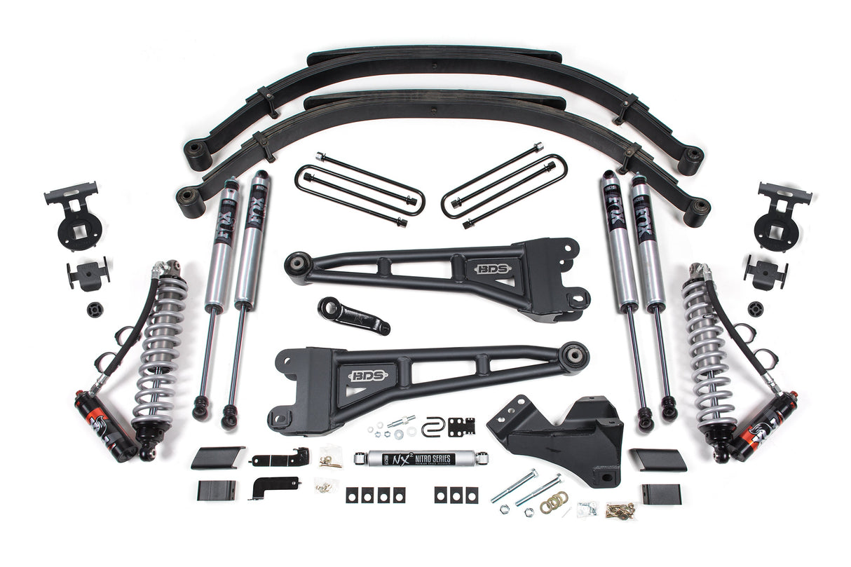 5 Inch Lift Kit W/ Radius Arm - FOX 2.5 Coil-Over Conversion - Performance Elite - Ford F250/F350 Super Duty (23-24) 4WD - Diesel BDS Suspension Suspension Lift Kit  AXOPROS