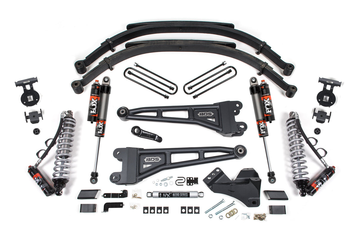 5 Inch Lift Kit W/ Radius Arm - FOX 2.5 Coil-Over Conversion - Performance Elite - Ford F250/F350 Super Duty (23-24) 4WD - Diesel BDS Suspension Suspension Lift Kit  AXOPROS