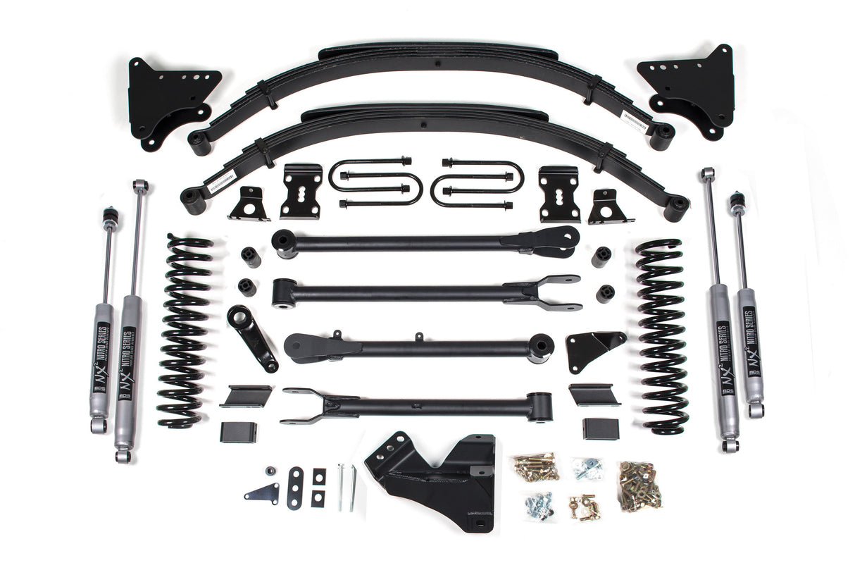 4 Inch Lift Kit W/ 4-Link - Ford F250/F350 Super Duty (05-07) 4WD - Diesel BDS Suspension Suspension Lift Kit  AXOPROS