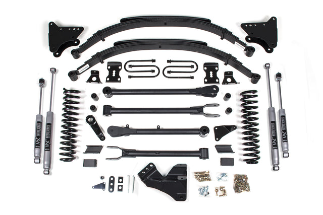 4 Inch Lift Kit W/ 4-Link - Ford F250/F350 Super Duty (05-07) 4WD - Diesel BDS Suspension Suspension Lift Kit  AXOPROS