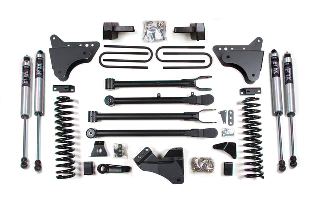 6 Inch Lift Kit W/ 4-Link - Ford F250/F350 Super Duty (05-07) 4WD - Diesel BDS Suspension Suspension Lift Kit  AXOPROS