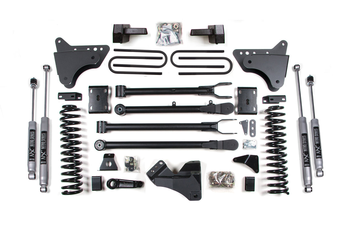 4 Inch Lift Kit W/ 4-Link - Ford F250/F350 Super Duty (11-16) 4WD - Gas BDS Suspension Suspension Lift Kit  AXOPROS