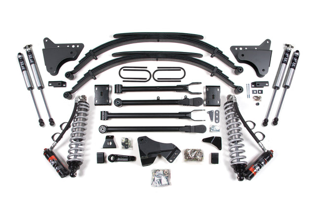 4 Inch Lift Kit W/ 4-Link - FOX 2.5 Performance Elite Coil-Over Conversion - Ford F250/F350 Super Duty (11-16) 4WD - Diesel BDS Suspension Suspension Lift Kit  AXOPROS