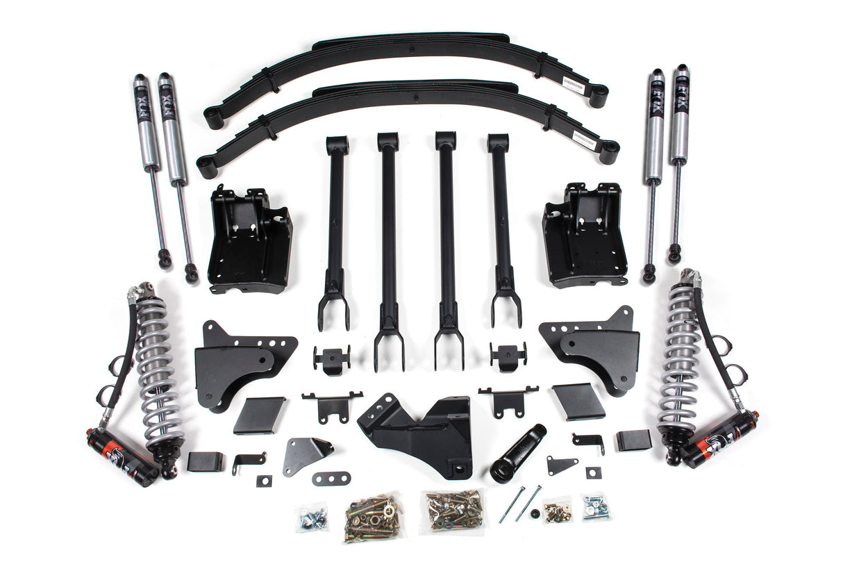 6 Inch Lift Kit W/ 4-Link - FOX 2.5 Performance Elite Coil-Over Conversion - Ford F250/F350 Super Duty (11-16) 4WD - Diesel BDS Suspension Suspension Lift Kit  AXOPROS