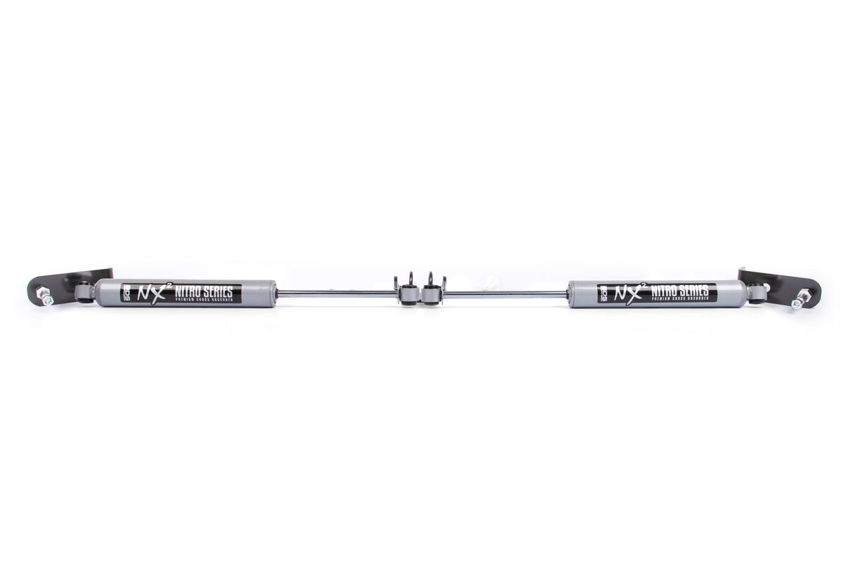 Dual Steering Stabilizer Kit W/ NX2 Shocks - Chevy Silverado & GMC Sierra 1500 (99-06) 4WD BDS Suspension Steering Stabilizer Hardware Kit  AXOPROS