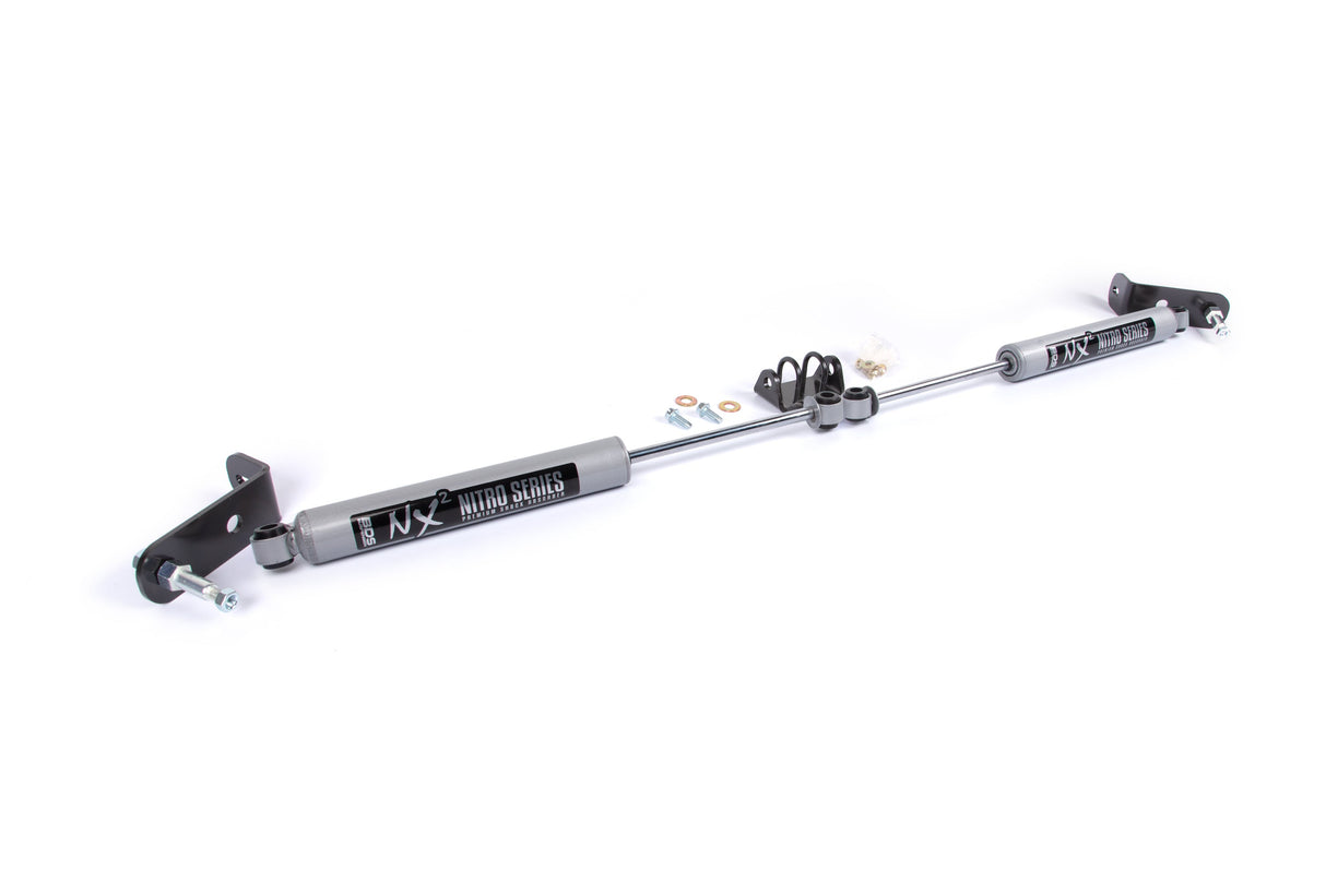 Dual Steering Stabilizer Kit W/ NX2 Shocks - Chevy Silverado & GMC Sierra 1500 (99-06) 4WD BDS Suspension Steering Stabilizer Hardware Kit  AXOPROS