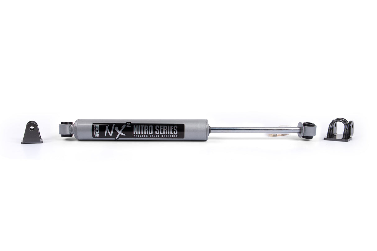 Single Steering Stabilizer Kit W/ NX2 Shock - Chevy/GMC 1500/2500 (88-98) 4WD - WithOut OE Stabilizer BDS Suspension Steering Stabilizer Hardware Kit  AXOPROS