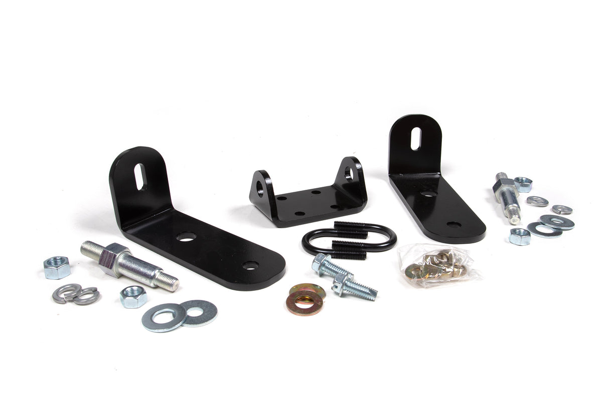 Dual Steering Stabilizer Mounting Kit - Dodge Ram 2500/3500 (03-08) 4WD - With Y-Style Steering BDS Suspension Steering Stabilizer Hardware Kit  AXOPROS