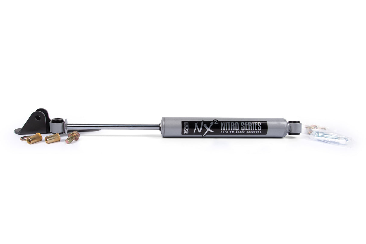 Single Steering Stabilizer Kit W/ NX2 Shock - Chevy Silverado & GMC Sierra 2500/3500HD (16-24) 4WD BDS Suspension Steering Stabilizer Hardware Kit  AXOPROS