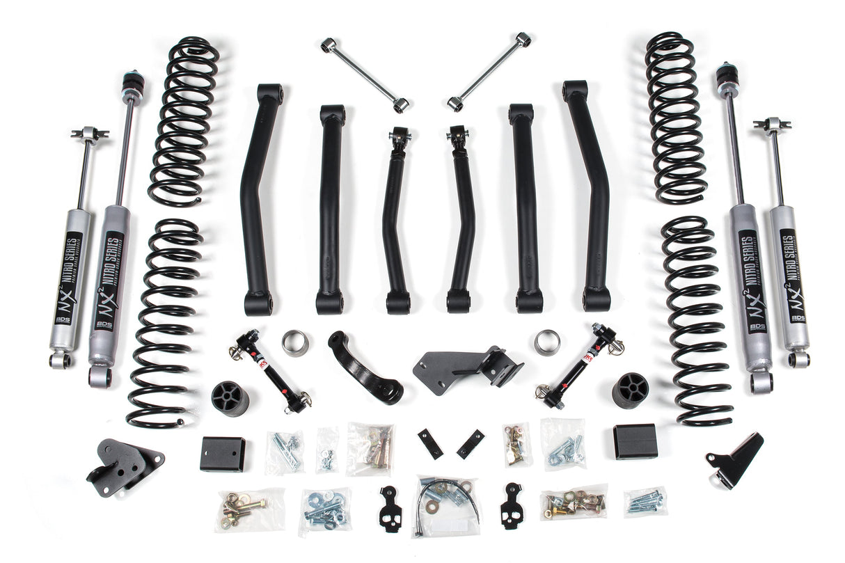 4 Inch Lift Kit - Jeep Wrangler JK (12-18) 2-Door BDS Suspension Suspension Lift Kit  AXOPROS