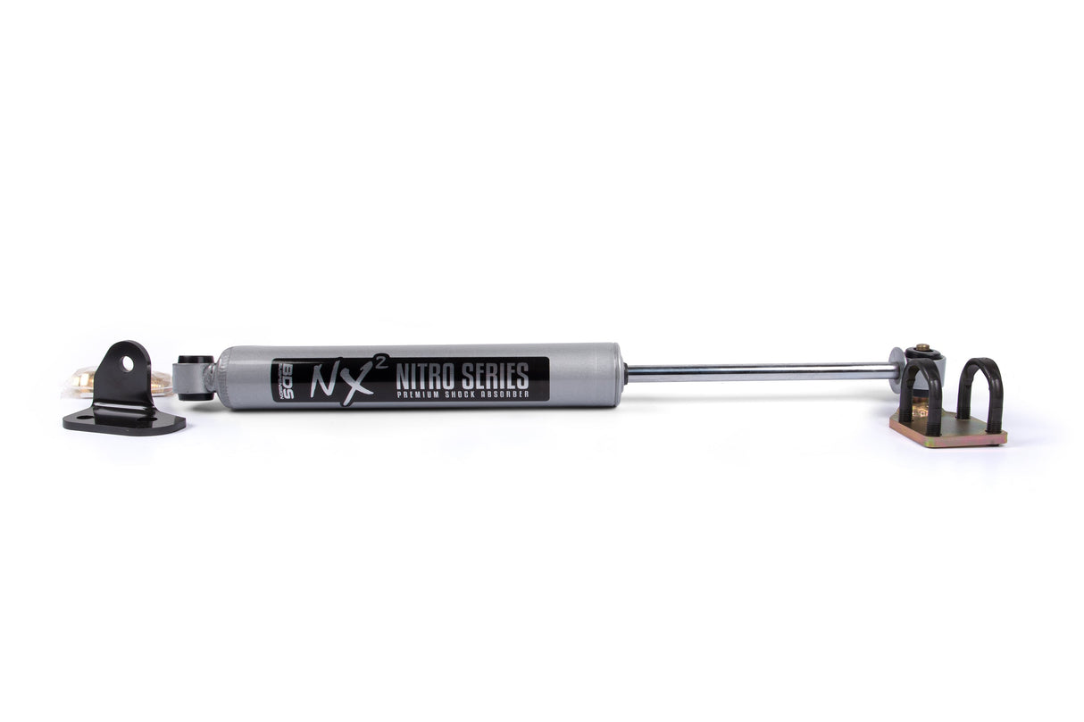 High Mount Steering Stabilizer Kit W/ NX2 Shock - Jeep Wrangler JK (07-18) BDS Suspension Steering Stabilizer Hardware Kit  AXOPROS
