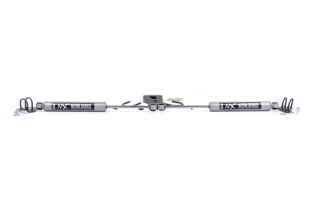 Dual Steering Stabilizer Kit W/ NX2 Shocks - Jeep Grand Cherokee WJ (99-04) BDS Suspension Steering Stabilizer Hardware Kit  AXOPROS