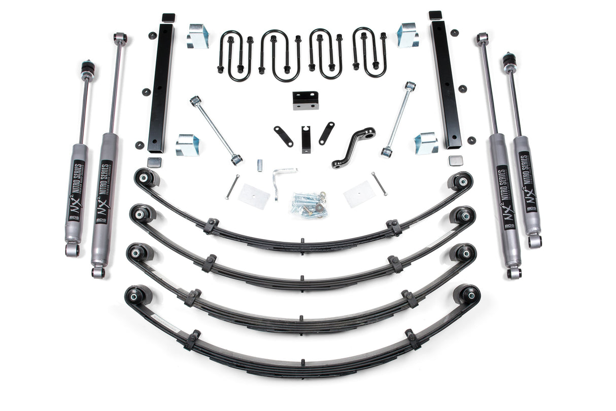 3.5 Inch Lift Kit - Jeep Wrangler YJ (87-95) BDS Suspension Suspension Lift Kit  AXOPROS
