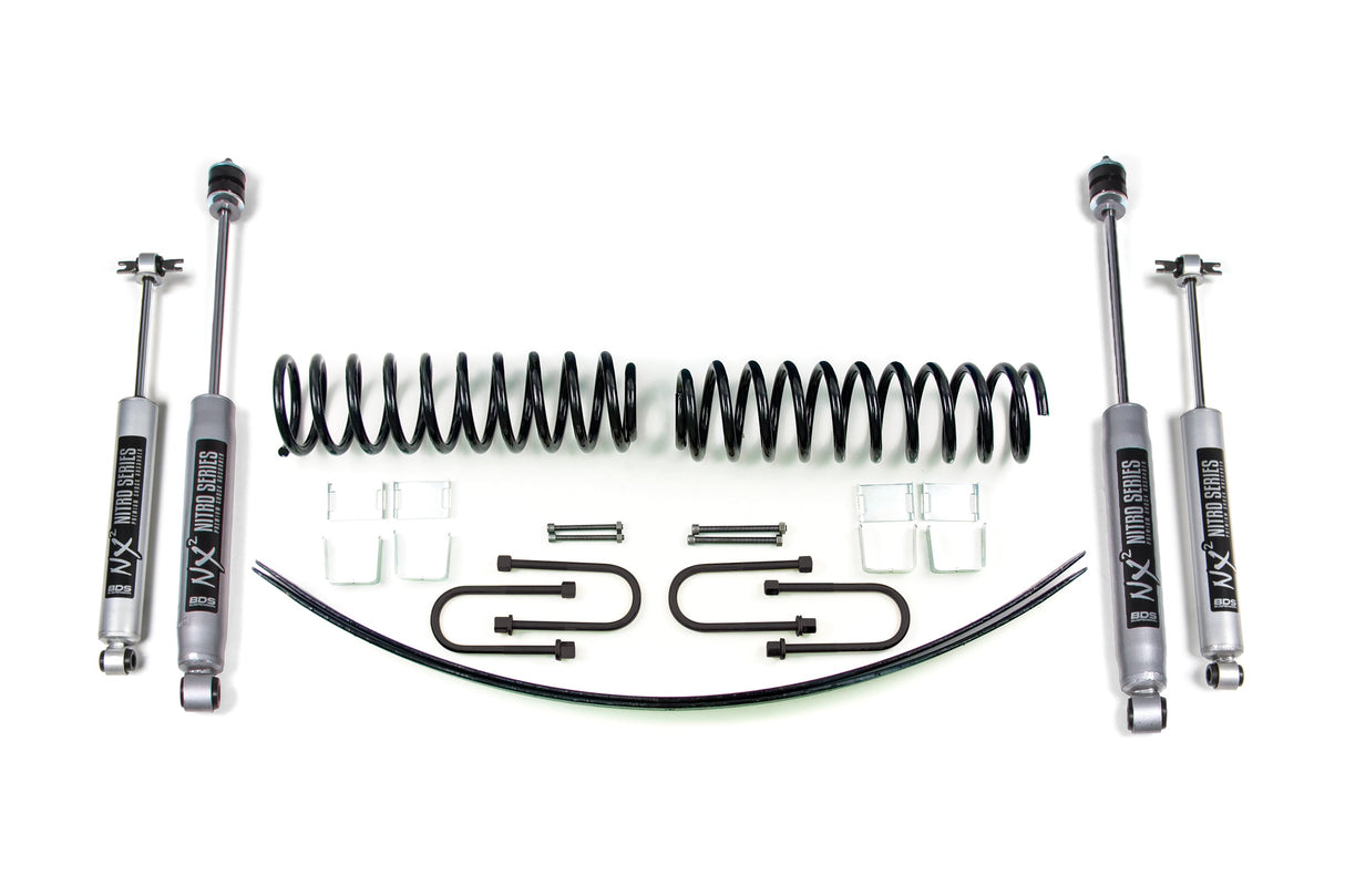 2 Inch Lift Kit - Jeep Cherokee XJ (84-01) BDS Suspension Suspension Lift Kit  AXOPROS