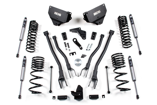 4 Inch Lift Kit W/ 4-Link - Ram 2500 (14-18) 4WD - Diesel BDS Suspension Suspension Lift Kit  AXOPROS