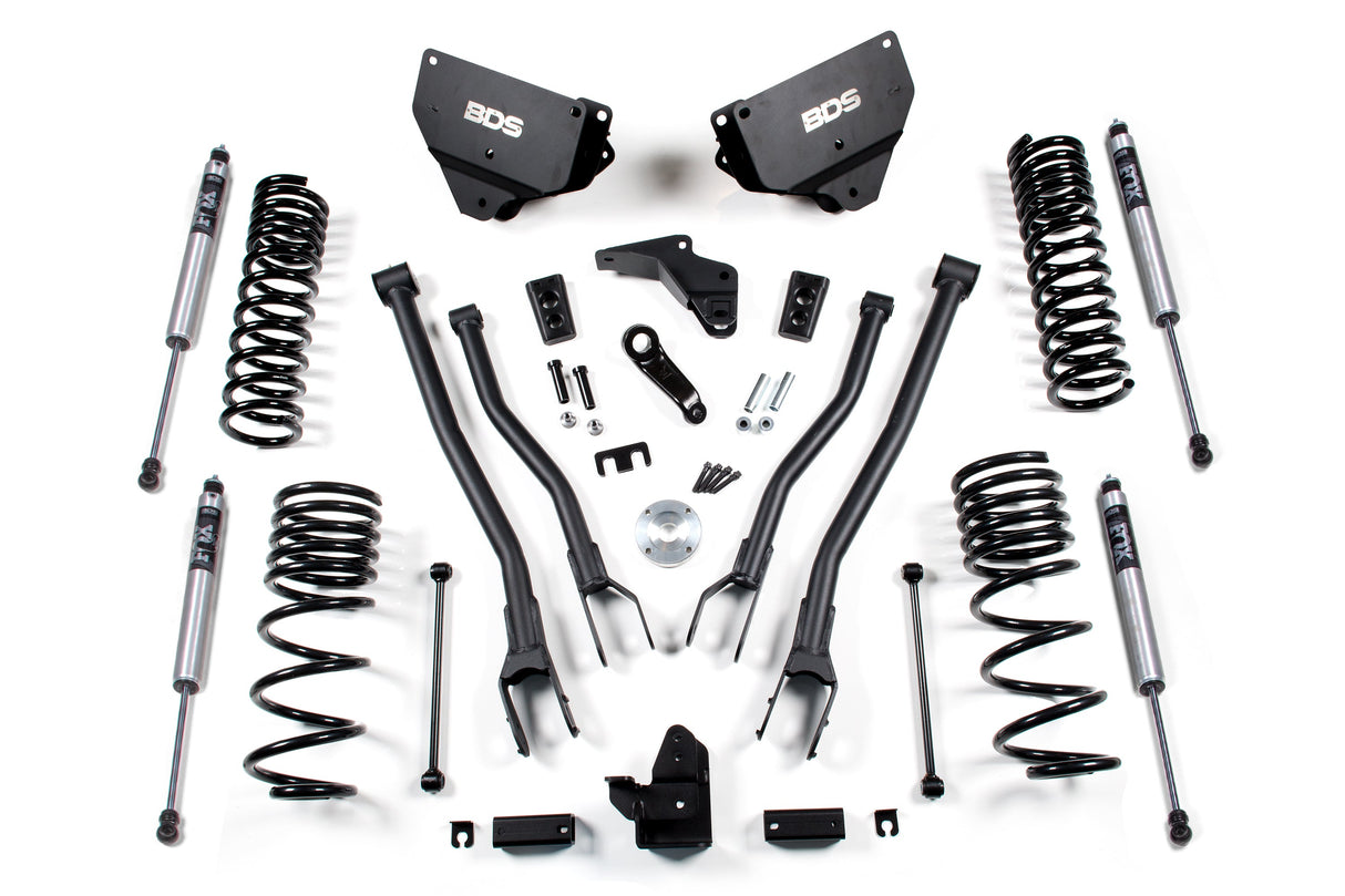 4 Inch Lift Kit W/ 4-Link - Ram 2500 (14-18) 4WD - Gas BDS Suspension Suspension Lift Kit  AXOPROS