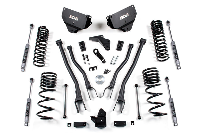 4 Inch Lift Kit W/ 4-Link - Ram 2500 (14-18) 4WD - Gas BDS Suspension Suspension Lift Kit  AXOPROS