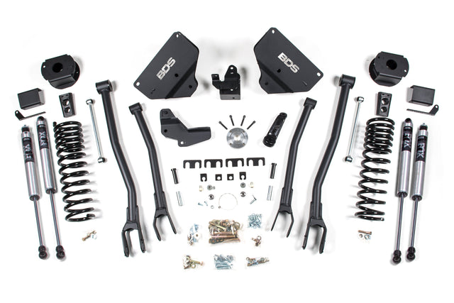 4 Inch Lift Kit W/ 4-Link - Ram 2500 W/ Rear Air Ride (14-18) 4WD - Gas BDS Suspension Suspension Lift Kit  AXOPROS