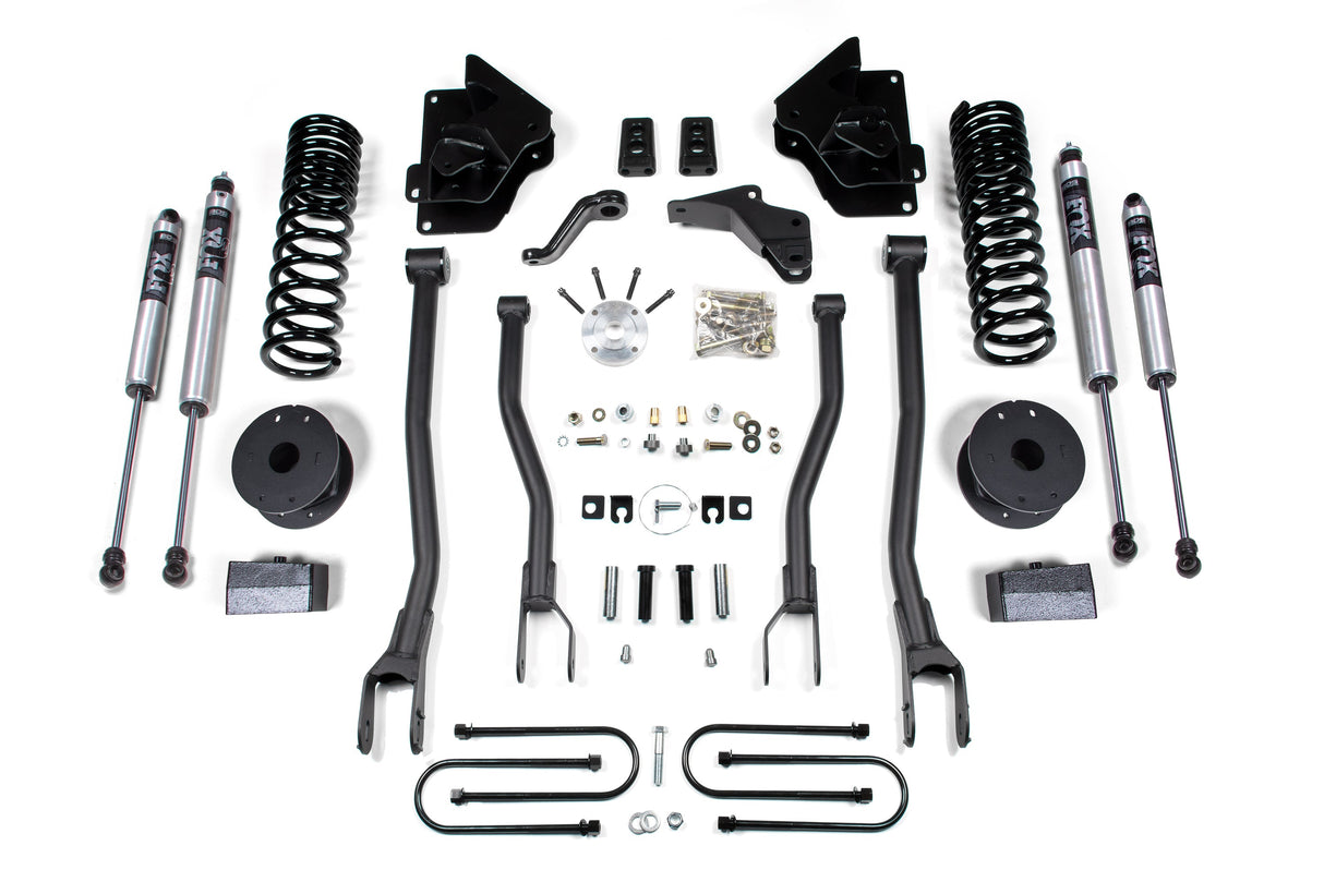 4 Inch Lift Kit W/ 4-Link - Ram 3500 W/ Rear Air Ride (13-18) 4WD - Gas BDS Suspension Suspension Lift Kit  AXOPROS