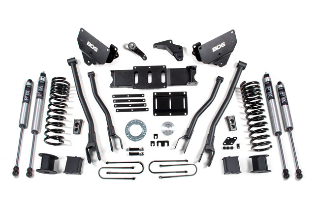 6 Inch Lift Kit W/ 4-Link - Ram 3500 W/ Rear Air Ride (13-18) 4WD - Diesel BDS Suspension Suspension Lift Kit  AXOPROS