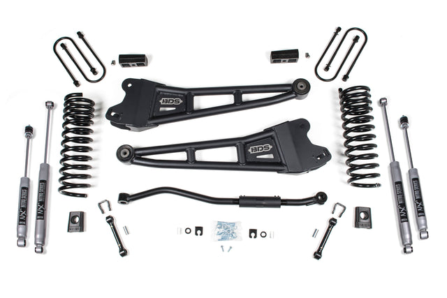 3 Inch Lift Kit W/ Radius Arm - Ram 3500 (19-24) 4WD - Diesel BDS Suspension Suspension Lift Kit  AXOPROS
