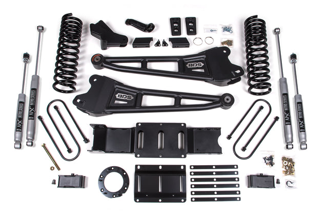 4 Inch Lift Kit W/ Radius Arm - Ram 3500 (19-24) 4WD - Gas BDS Suspension Suspension Lift Kit  AXOPROS