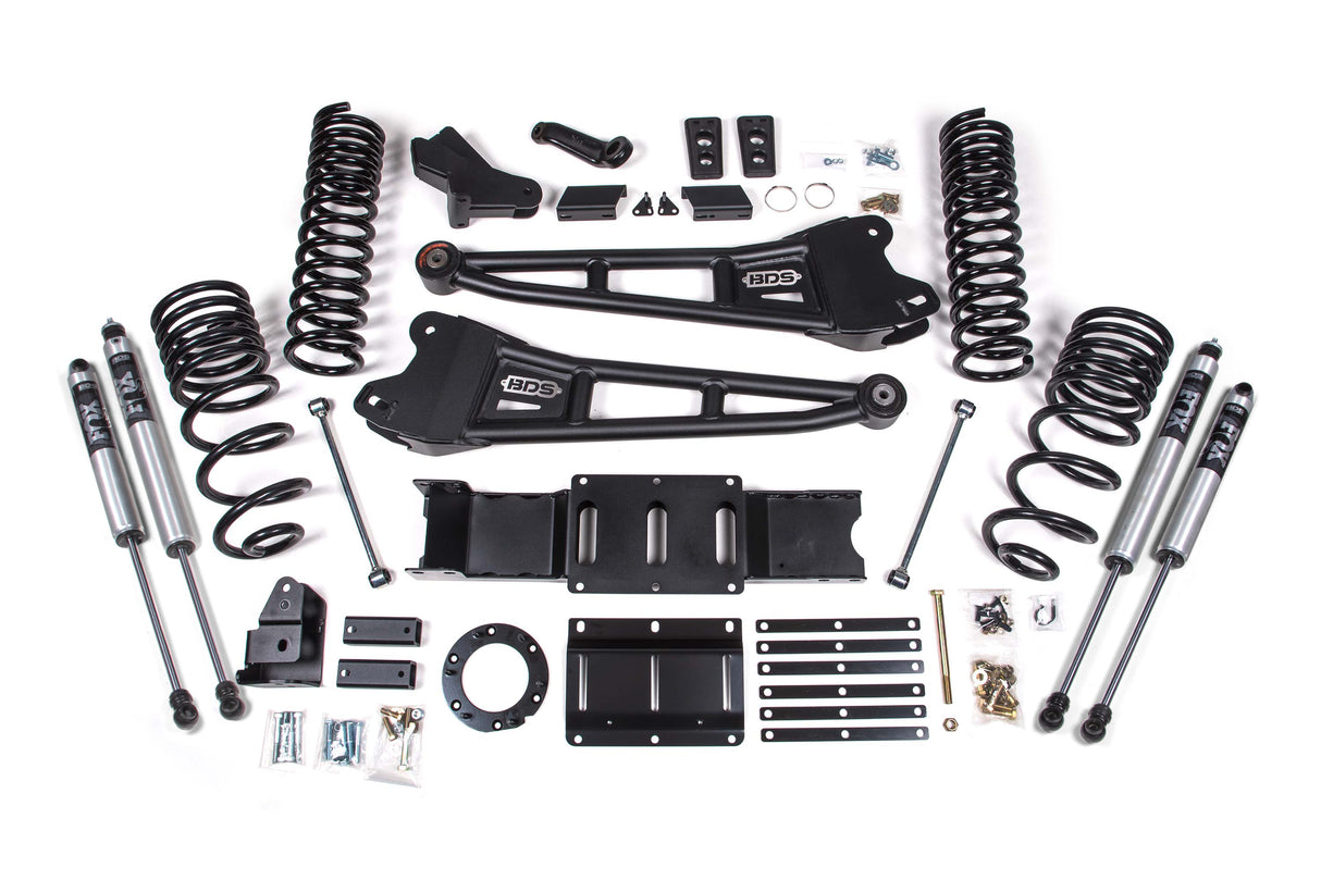 4 Inch Lift Kit W/ Radius Arm - Ram 2500 (19-24) 4WD - Gas BDS Suspension Suspension Lift Kit  AXOPROS