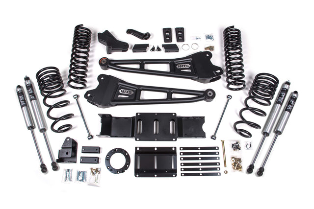 4 Inch Lift Kit W/ Radius Arm - Ram 2500 (19-24) 4WD - Gas BDS Suspension Suspension Lift Kit  AXOPROS