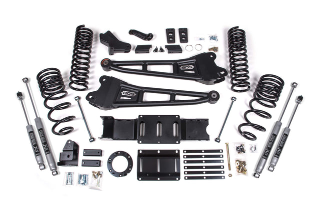 4 Inch Lift Kit W/ Radius Arm - Ram 2500 (19-24) 4WD - Gas BDS Suspension Suspension Lift Kit  AXOPROS