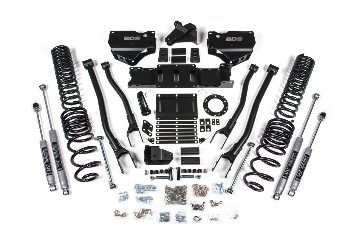 4 Inch Lift Kit W/ 4-Link - Ram 2500 (19-24) 4WD - Gas BDS Suspension Suspension Lift Kit  AXOPROS