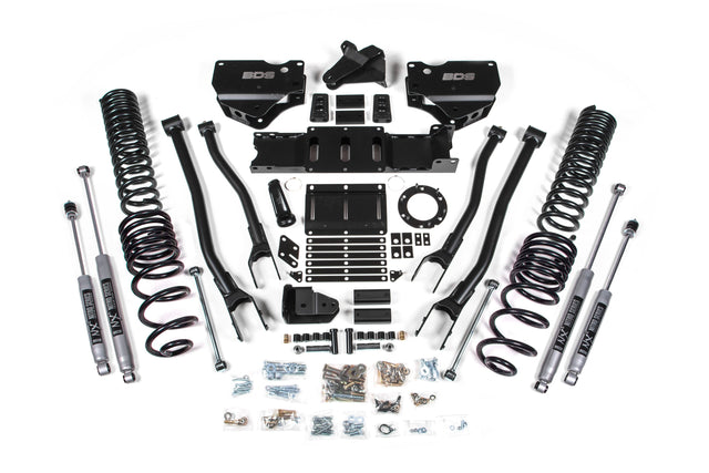 4 Inch Lift Kit W/ 4-Link - Ram 2500 (19-24) 4WD - Gas BDS Suspension Suspension Lift Kit  AXOPROS
