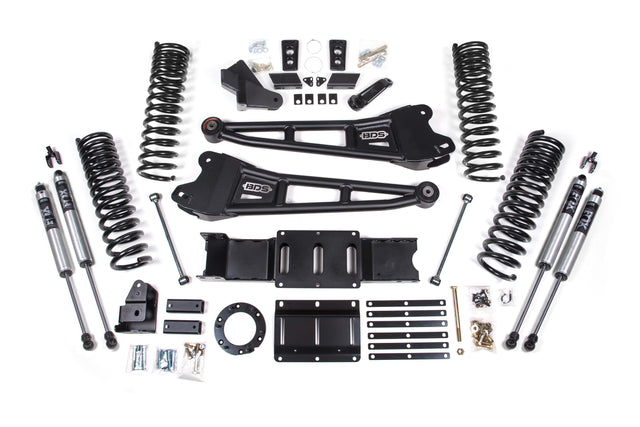 6 Inch Lift Kit W/ Radius Arm - Ram 2500 (19-24) 4WD - Diesel BDS Suspension Suspension Lift Kit  AXOPROS