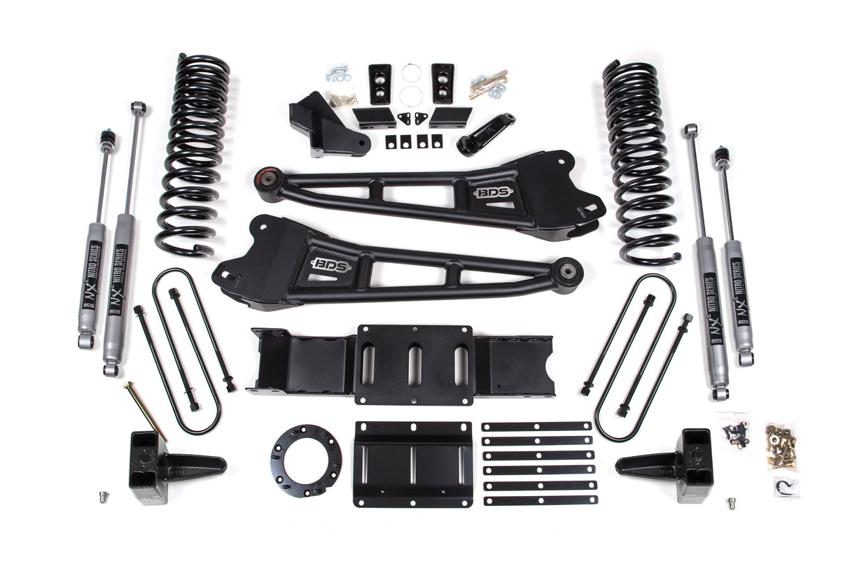 6 Inch Lift Kit W/ Radius Arm - Ram 3500 (19-24) 4WD - Diesel BDS Suspension Suspension Lift Kit  AXOPROS