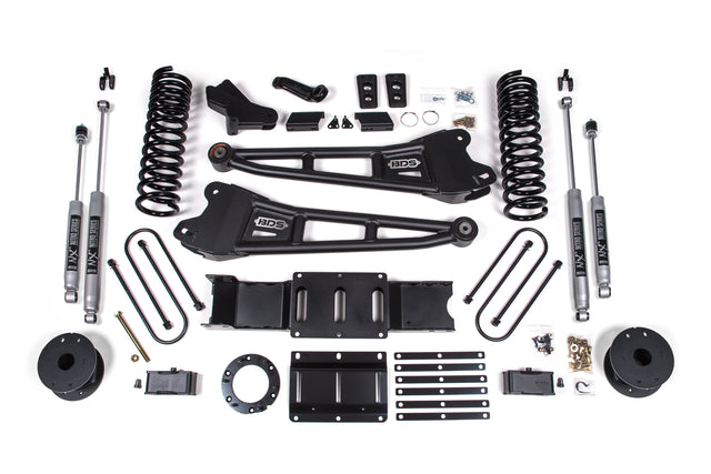 4 Inch Lift Kit W/ Radius Arm - Ram 3500 (19-23) 4WD - Gas BDS Suspension Suspension Lift Kit  AXOPROS
