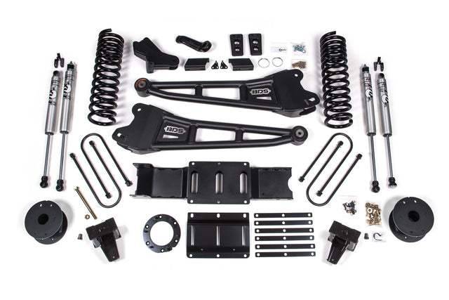 5.5 Inch Lift Kit W/ Radius Arm - Ram 3500 W/ Rear Air Ride (19-24) 4WD - Gas BDS Suspension Suspension Lift Kit  AXOPROS