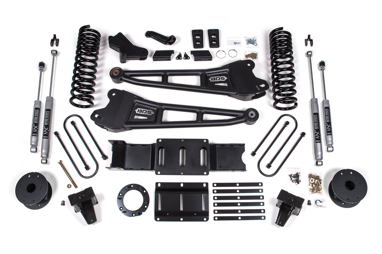 5.5 Inch Lift Kit W/ Radius Arm - Ram 3500 W/ Rear Air Ride (19-24) 4WD - Gas BDS Suspension Suspension Lift Kit  AXOPROS