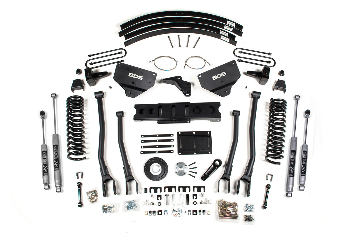 8 Inch Lift Kit W/ 4-Link - Ram 3500 (13-18) 4WD - Diesel BDS Suspension Suspension Lift Kit  AXOPROS