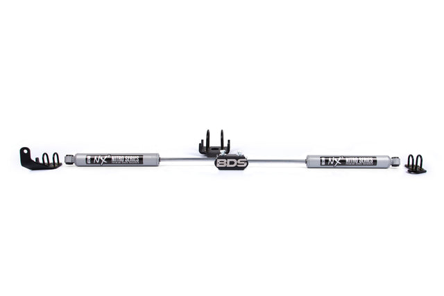 Dual Steering Stabilizer Kit W/ NX2 Shocks - Dodge Ram 1500 (94-01) And 2500/3500 Y-Style (94-08) 4WD BDS Suspension Steering Stabilizer Hardware Kit  AXOPROS