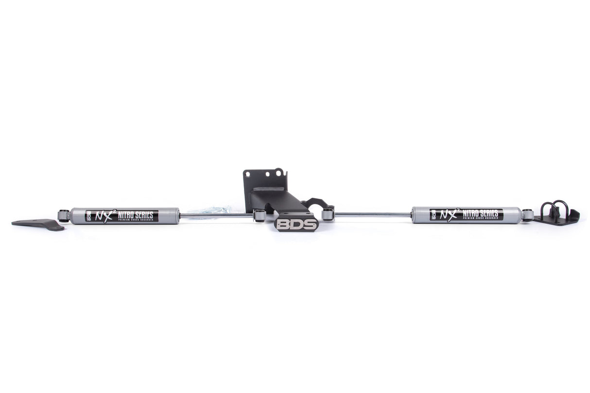 Dual Steering Stabilizer Kit W/ NX2 Shocks - Ram 2500 (14-18) And 3500 (13-18) 4WD BDS Suspension Steering Stabilizer Hardware Kit  AXOPROS