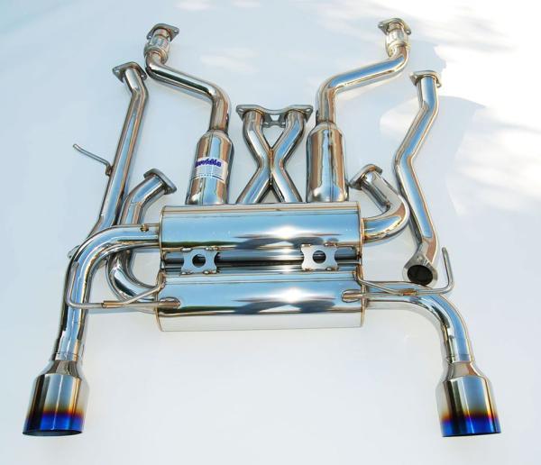 Invidia 09+ 370Z Gemini Single Layer Titanium Tip Cat-back Exhaust Invidia Catback  AXOPROS